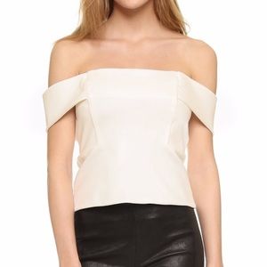 Mason off shoulder white top